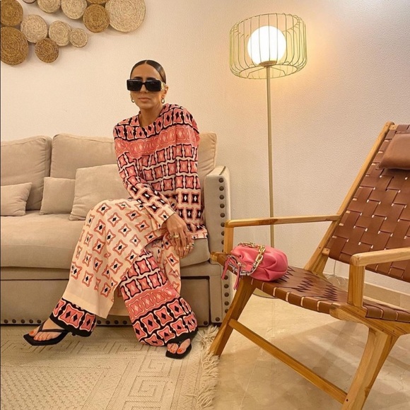 Zara printed flared pants - Picture 9 of 10